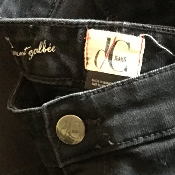 Ladies DC Denim Jeans Black - Picture 2 of 2